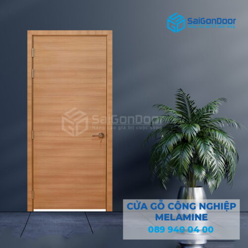 Cửa Gỗ MDF Melamine P1 van ngang-SGD