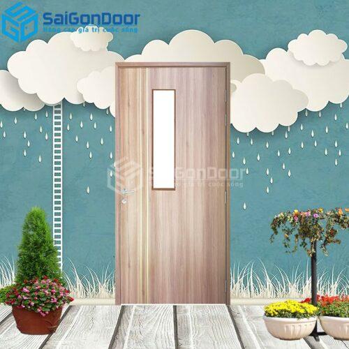 Cửa Nhựa Gỗ Composite P1R3G1-CP-SGD