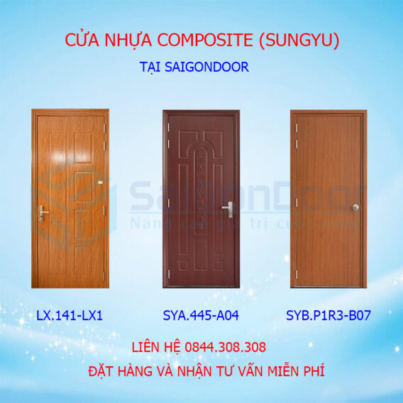 Cập nhập giá cửa nhựa composite Sungyu tại SaigonDoor đầu năm 2021